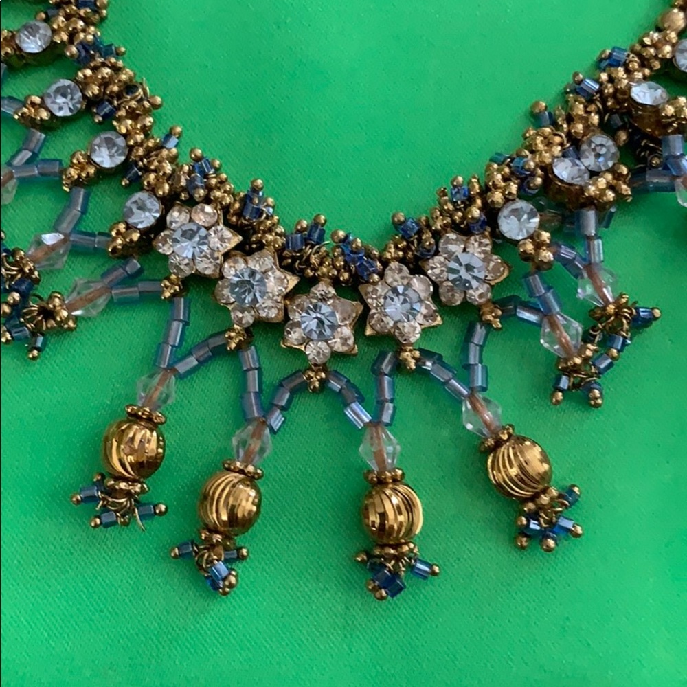 Afghan crystals choker/ earring